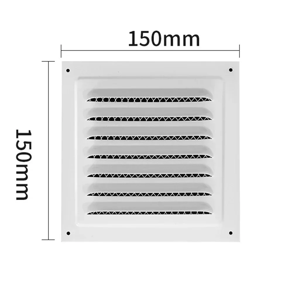 Square Ventilation Grille 2 1pcs 15x15 Cm Return Grille Protective HVAC Household Power Manual Tool Accessories
