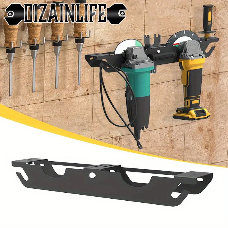Angle Grinder Holder Cord Hanger Wall Mount Bracket Storage For Angle Grinder Cutters Polishers Metal Rack angle grinder holder