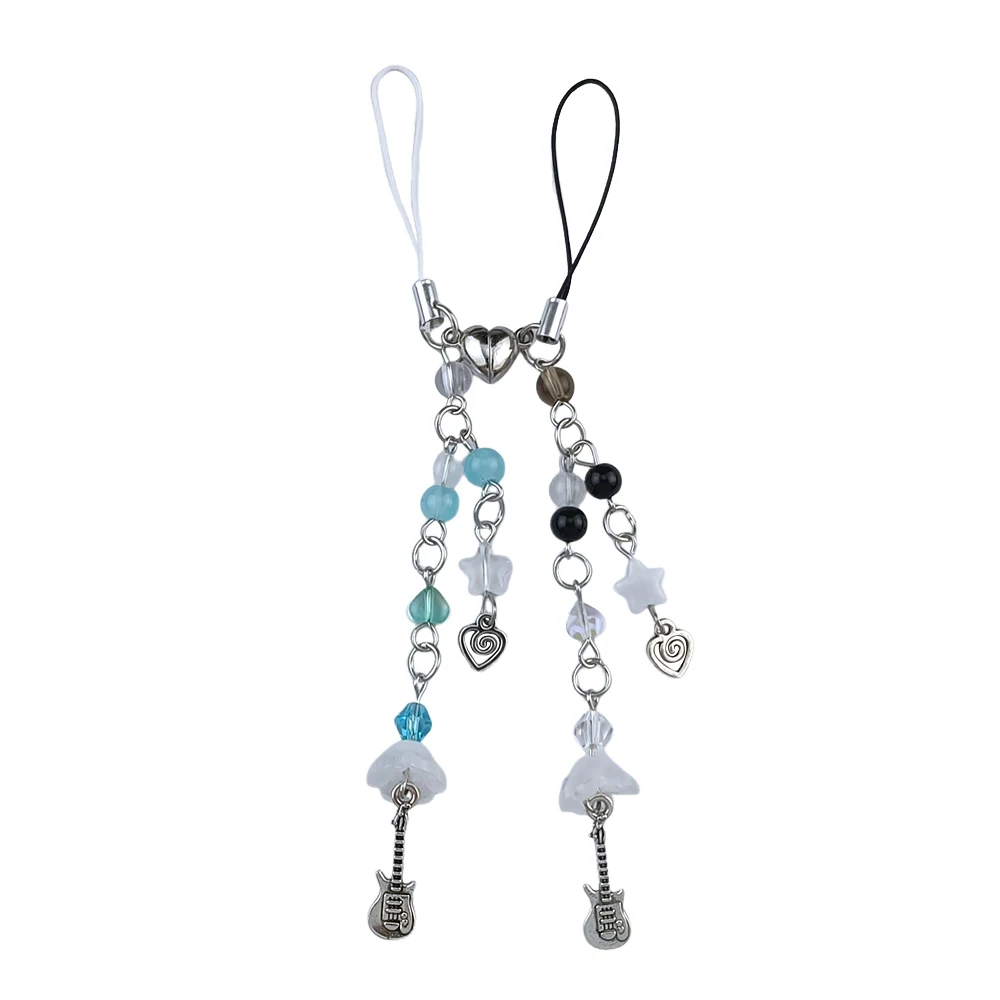 Anime Alien Heart Bow Keychain & Phone Charm - Versatile Backpack Decoration & Gift Accessory