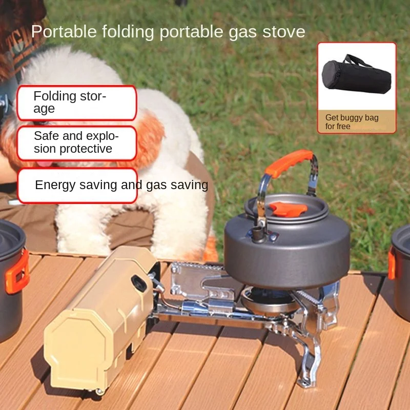 Camping Gas Stove Portable Folding Stove Outdoor Hiking BBQ Travel Cooking  Grill Cooker Cassette Gas Burner 2600W Heating System - AliExpress