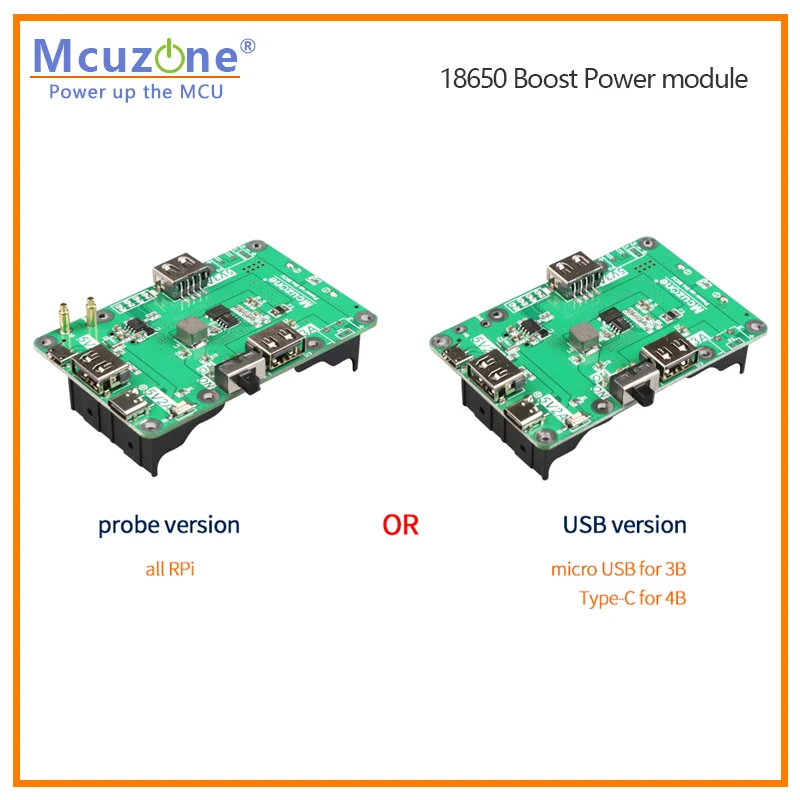 Raspberry Pi 4B/3B+/3B X729 18650 UPS (Max 5.1V 6A) with Wide 6