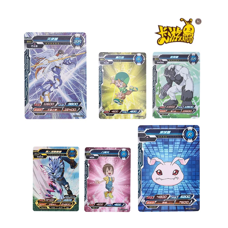 KAYOU Digimon Adventure Card Collection Flash Card Child Gift Yagami Taichi Takenouchi Sora Genuine Rare Album Anime Movie