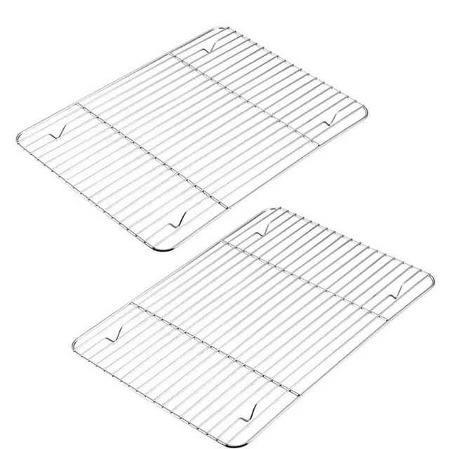 Háló Tűzifa Állvány Hálószálas Rostély Grill Rács Alakú Négyzetrács Grillezés Huzalhálózat Kültéri Főzési Barbecue Kiegészítők