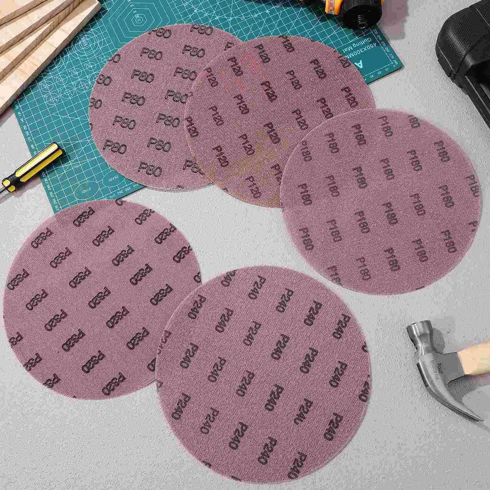 Sander Sandpaper Track Random Orbital Sanders Grey Aluminum Oxide Sanding Discs