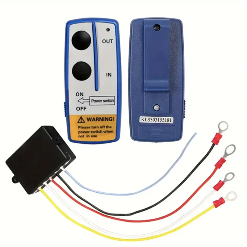 Kit Télécommande Sans Fil Pour Treuil 12V/24V - Portée 75 Pieds, Universel Pour Voiture, ATV, Camion