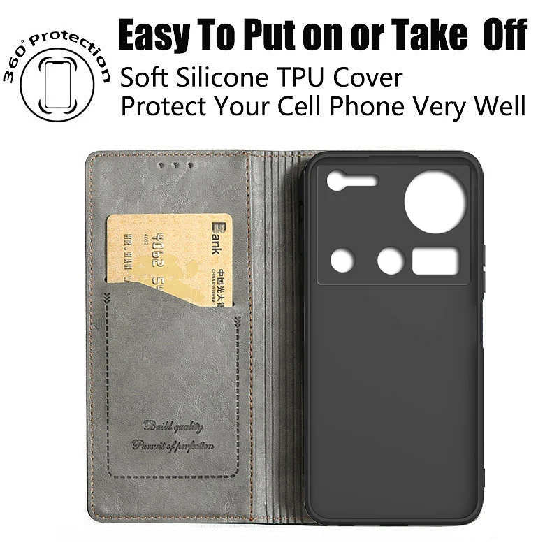 Leather Flip Case for Nubia Z70S Ultra - Sleek Protective Cover with Book-Style Design