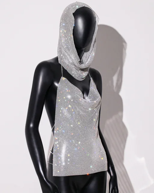 Rhinestone Top and Matching Head Scarf 6