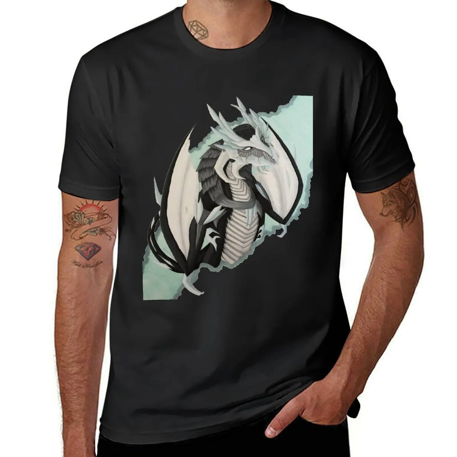 

Ice Dragon T-Shirt vintage sweat men workout shirt