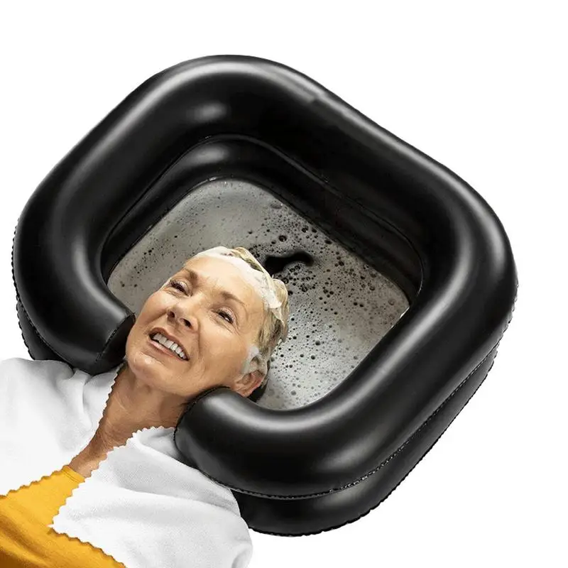 

Надувная раковина для шампуня, складная раковина для шампуня, портативная чаша для мытья волос для пожилых людей, для людей с ограниченными возможностями, для мойки волос