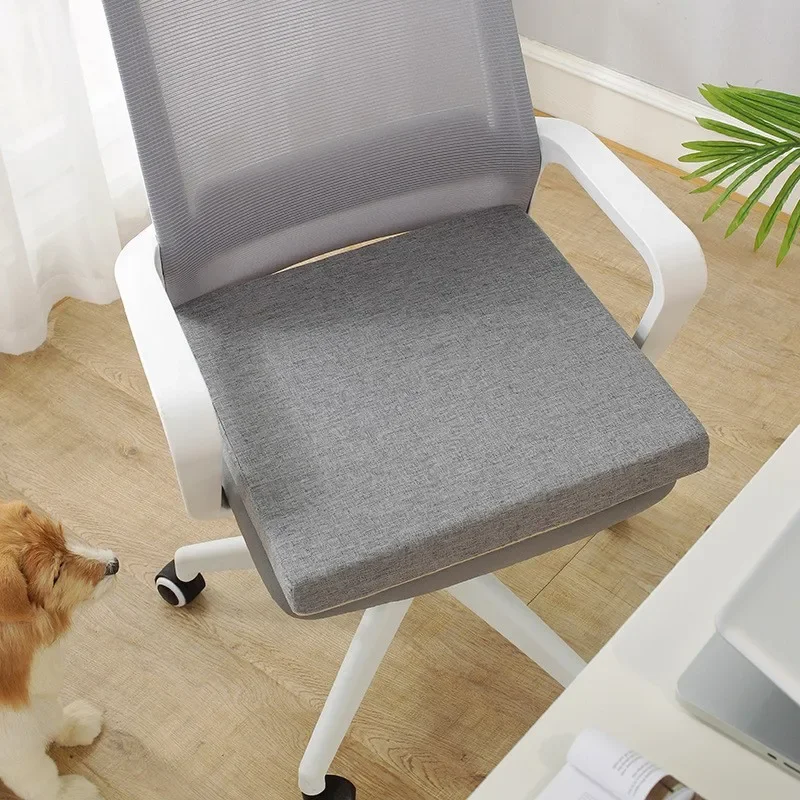 

Hard High Density Sponge Sofa Cushion Solid Wood Redwood Window Mat Tatami Chair Linen Cloth Square Cushion