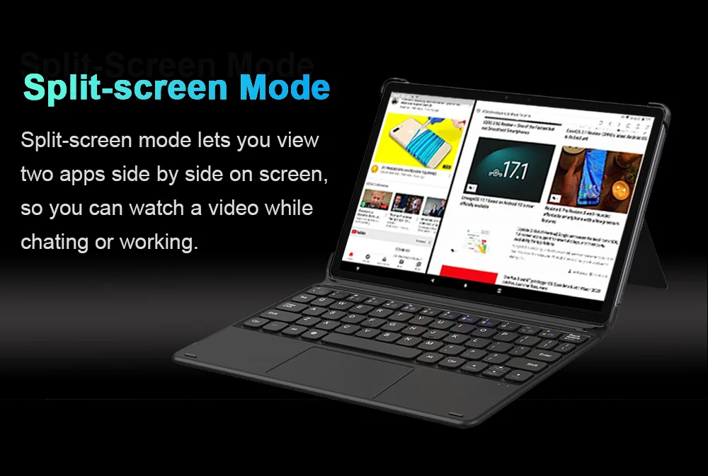 2 IN 1 Tablet 10.1 Inch Touch Screen PC 8GB RAM 128GB256gb SSD Mobile Office Tablet with Keyboard 5