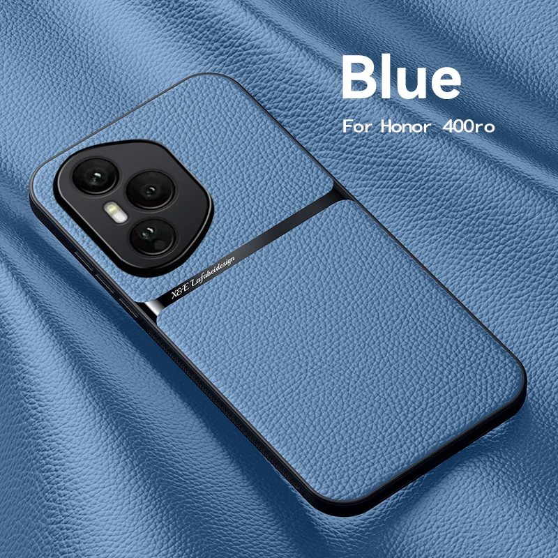 Luxury Leather Magnetic Phone Cover - Shockproof and Car Holder Compatible