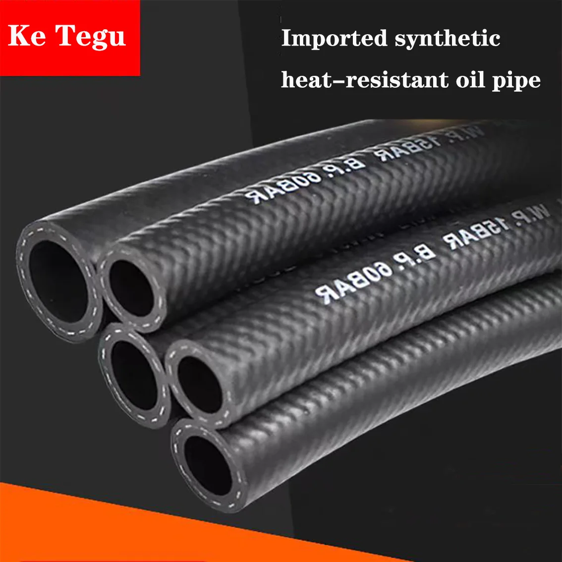 Goodyear Gasoline Hose Diesel Pipe Engine High-Pressure Fuel Pipe High-Temperature Resistant Oil Delivery Black Rubber Pipe