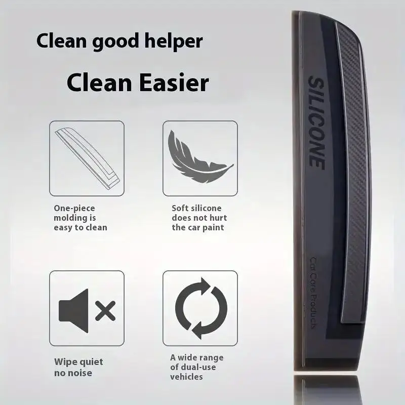 실리콘 자동차 창문 와이퍼 부드러운 스크레이퍼, 유리창 물 및 얼음 제거, 페인..