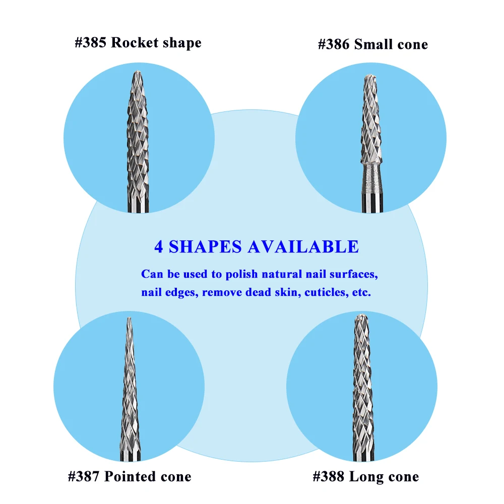 Tungsten Carbide Nail Drill Bits - Electric Rotary Accessory