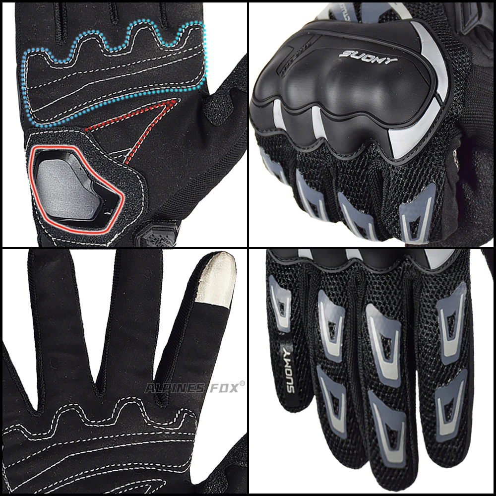 Suomy Motorcycle Gloves Motorbike Gloves Touch Screen Breathable Guantes Moto Racing Summer Spring Men Women Luva Moto DH motorcycle gloves,sports gloves