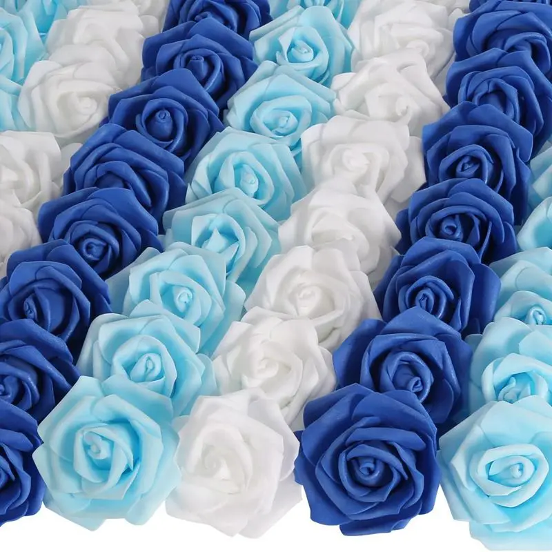 10/20/40 stücke Rose Künstliche Blumen Köpfe 7CM Gefälschte Blumen Hochzeit Dekoration Home Room Decor Garten Party DIY Girlande Zubehör – Detail 4