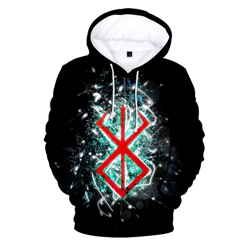 

Bersker Anime Manga Hoodies 3d Printed Sweatshirts Men Women Hooded Cartoons Oversized Hoodie Kids Pullover Sweatshirts Coat