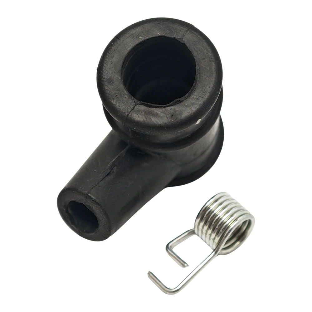 2 pz/lotto tappo di accensione candela + molla di accensione Per motosega Benzina Spare Strumento di Sostituzione Tappo In Gomma Attrezzi Da Giardino Parti - immagine 4