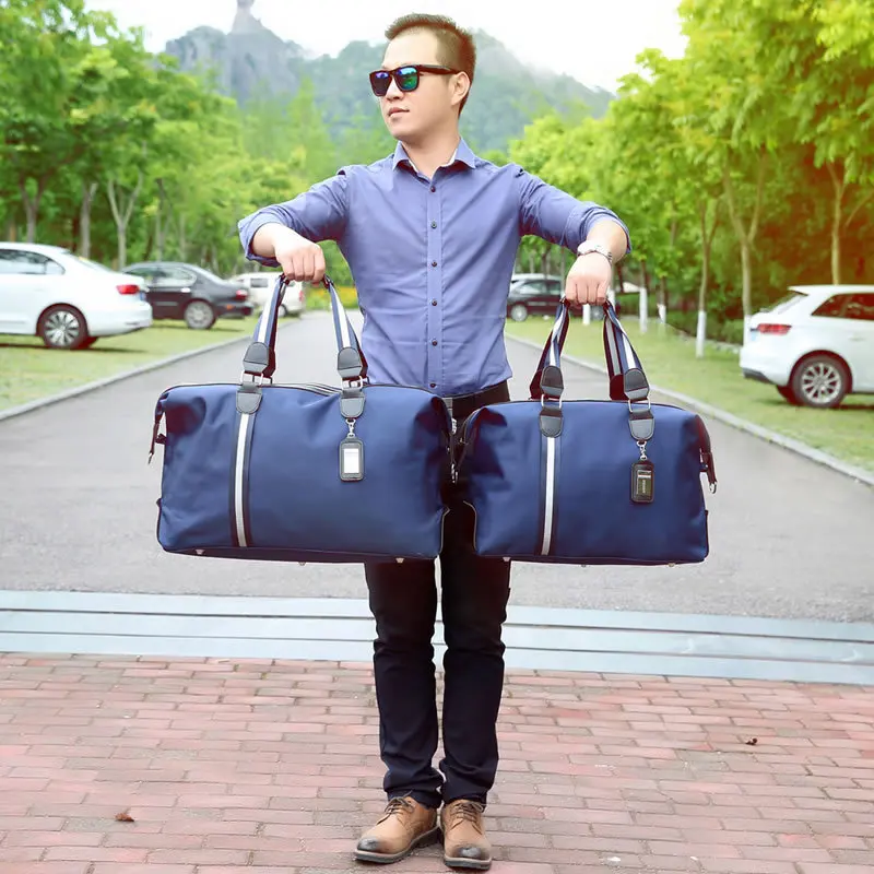 Travel Bag Large Capacity Men's Women Waterproof Nylon Hand Luggage Multifunction Duffle Bags Packing Cubes