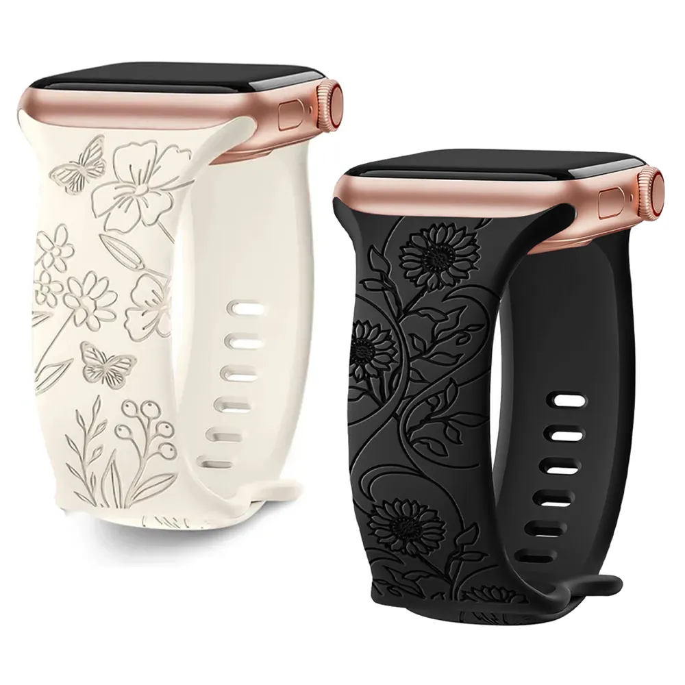 Strap-For-Apple-Watch-Band-44mm-42mm-41mm-40mm-45mm-49mm-44-mm-Floral ...