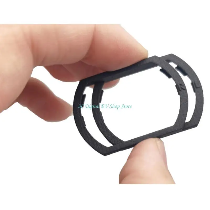 Détail du bord de la lentille correctrice pour lunettes FPV V1/V2, remplacement miroir de précision, montrant la finition.