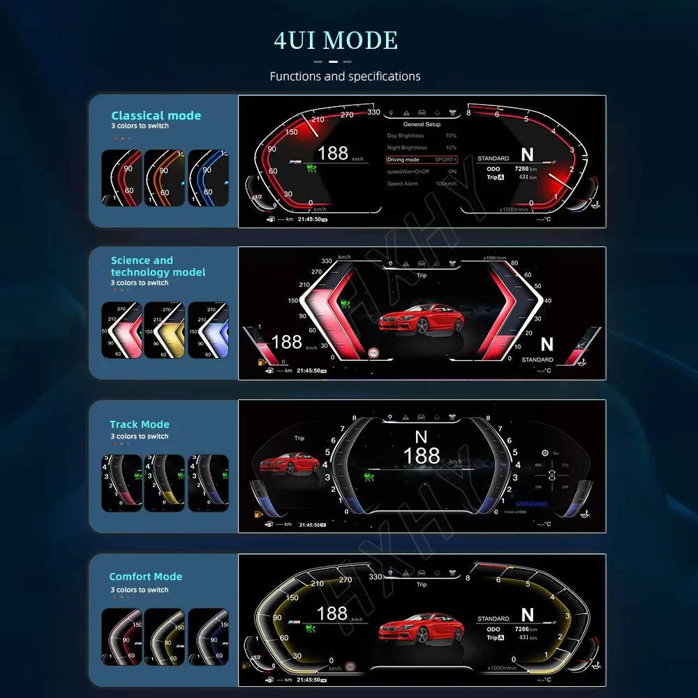 2025 Latest Original Car Digital Cluster For BMW X3 X4 F25 F26 2011-2017 Instru