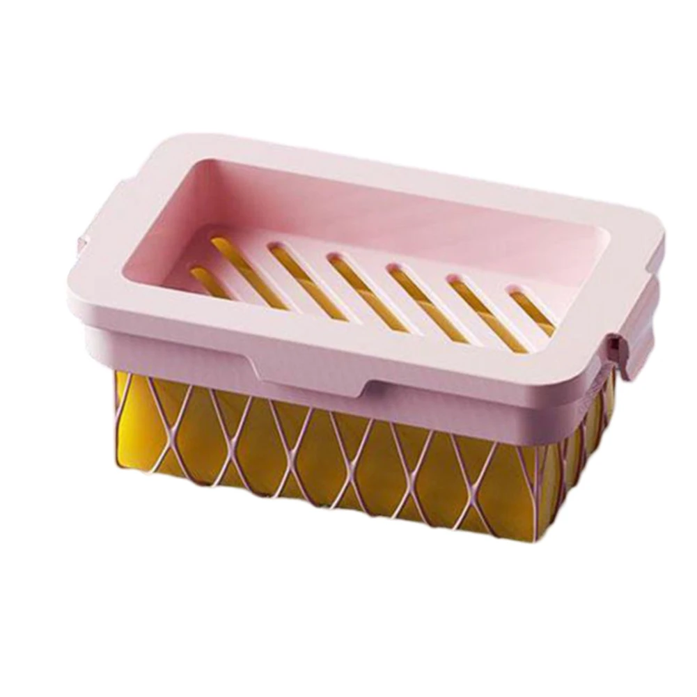 

Plastic Elastic Mesh Contact Area Foam Quickly Hands Free Soap Box High Elastic Mesh Novel Design Soap Drain Box