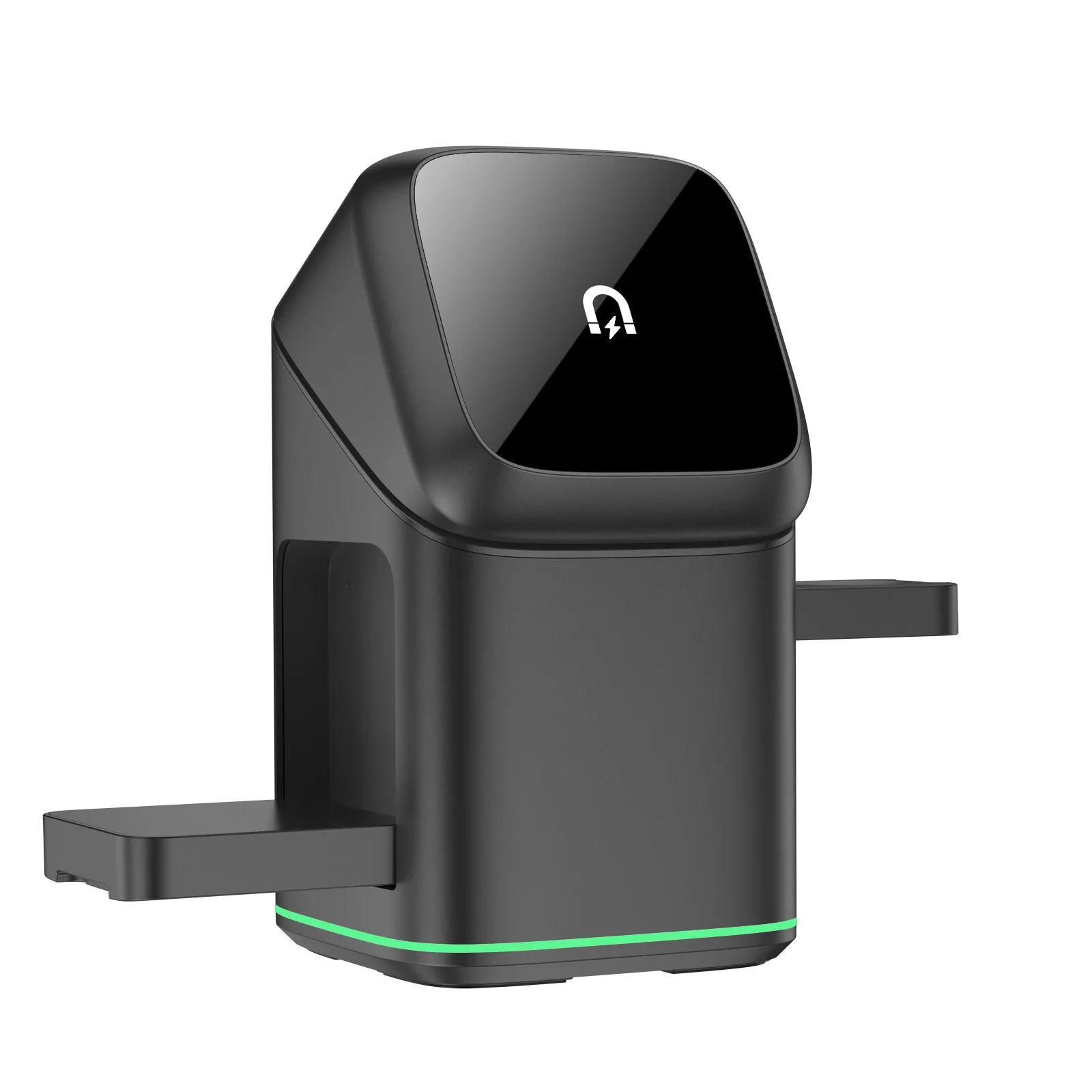 Caricabatterie wireless magnetico rotante elettrico 3 in 1 con luce LED per iPhone 16, 15, 14, 13 e 12 Mag Safe, iPhone Watch Pro_voghion.com