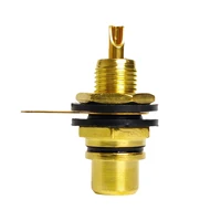 10/20/40PCS Gold-Plated RCA Jack Connectors, Zinc Alloy Single AV Coaxial Socket for Audio Video Panel Mount Applications 6