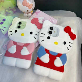 Alternative view of Sanrio-fundas estereoscópicas 3D de Hello Kitty para iPhone, 15, 14, 13, 12, 11 Pro Max, Mini, XR, XS, 8 Plus…