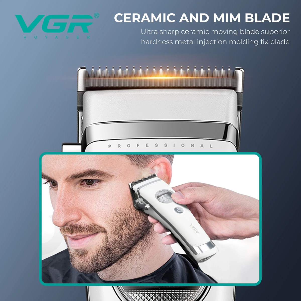 VGR ماكينات قص الشعر قابلة لإعادة الشحن محرك بدون...