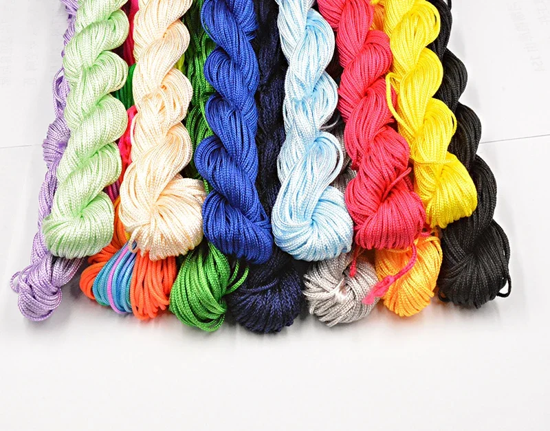 NEW 30 Colors 1.0mm 22M Nylon Cord Thread Chinese Knot Macrame Rattai  Braided String DIY for Jewelry Making Bracelet&Necklace