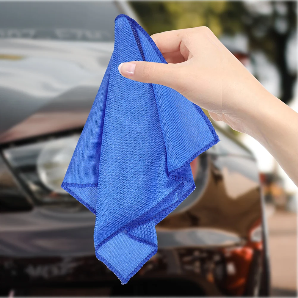 

10 Pcs Car Wash Towel Towels Drying Cleaning Cloth Polishing Cloths Auto Polyester Nylon Super Absorbent Microfiber