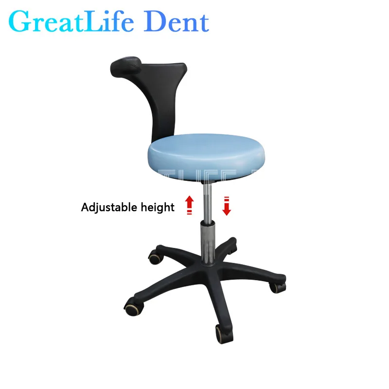 GreatLife Dent Adjustable Dentist Chair Unit Price Swivel Rolling Doctors Chair Modern Dental Doctors Chair