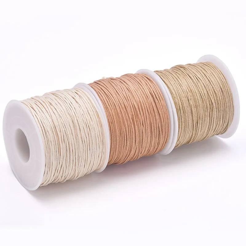 Waxed Cotton Cord 24-70m 1mm for Beading Craft DIY Jewelry