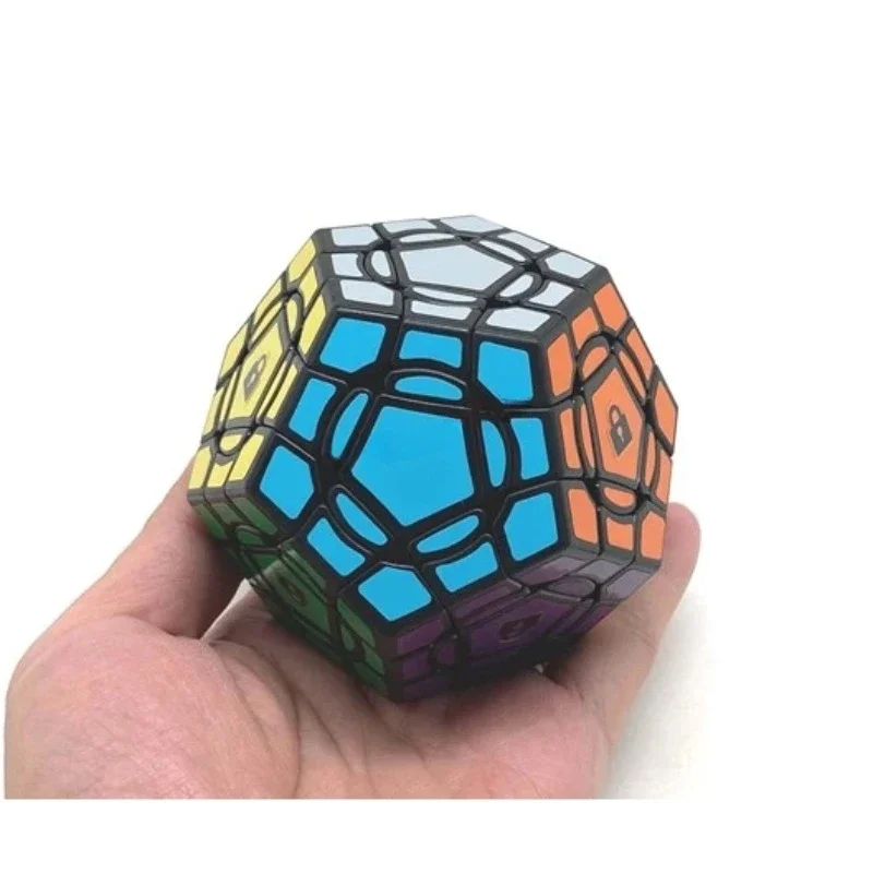 3x3-megaminx-cube-calvin's-puzzle-crazy-megaminx-advance-iii-8-center-locking-black-body-magic-cube-children's-educational-toy