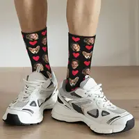 Chaussettes personnalisées pour hommes et femmes, chaussettes d'expression drôle sur le thème du visage, chaussettes personnalisées photo personnalisées, cadeaux d'anniversaire 6