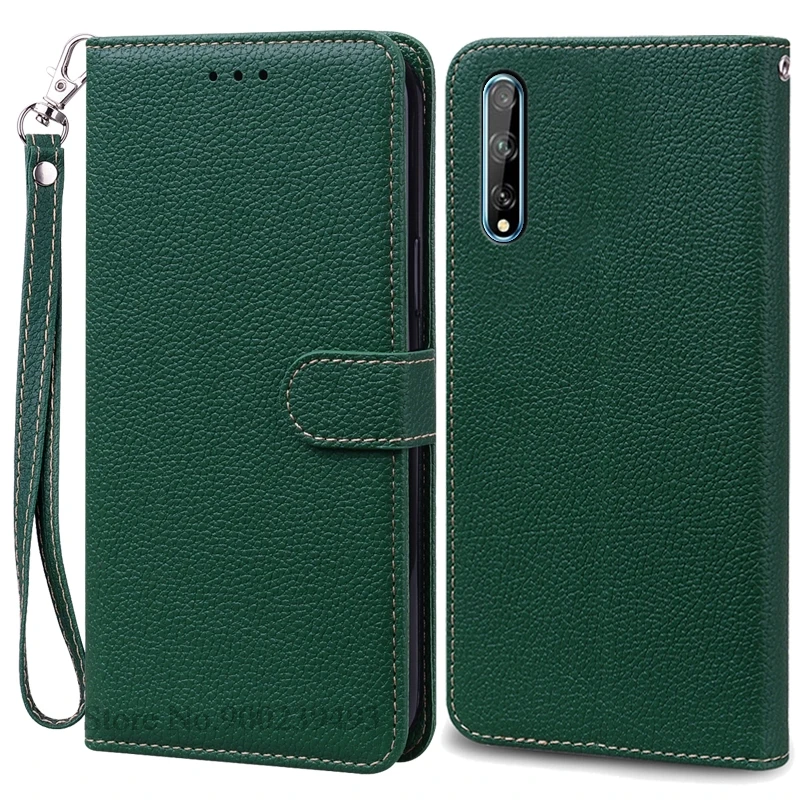 Luxurious Soft TPU Leather Flip Wallet Phone Case with Strap and Card Slots