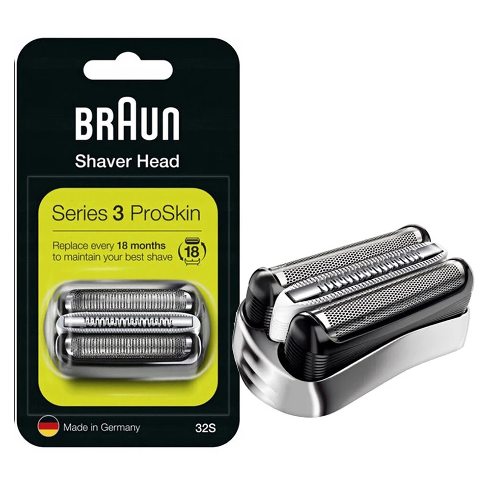 Genuine Brown Replacement Shear Head for Shaver Series 3 Cassette Combo Pack 32B shaver replacement head razor parts