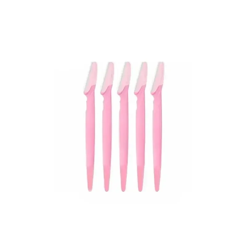 5pcs Safe Eyebrow Razor Straight Handle Scratch-proof for Men and Women eyebrow razor set,eyebrow razor