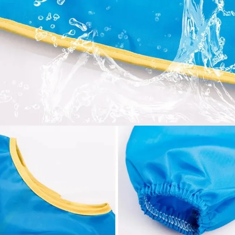 Waterproof Baby Boys Girls Feeding Bibs Long Sleeve Apron for Kids School Painting Drawing Children DIY Art Scraft Smock Stuff