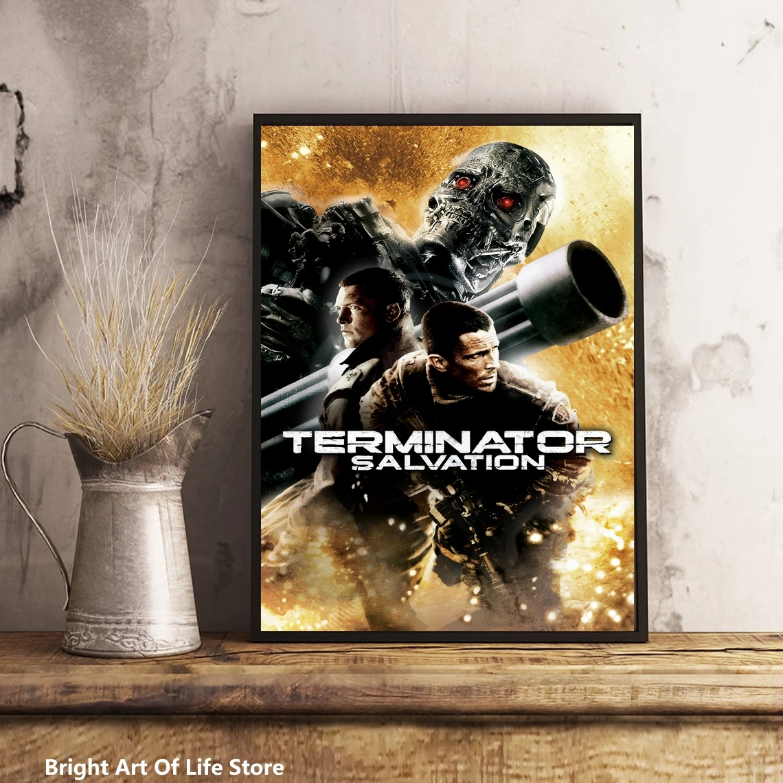 

Terminator Salvation (2009) Movie Poster Star Actor Art Cover Canvas Print Decorative Painting (No Frame)
