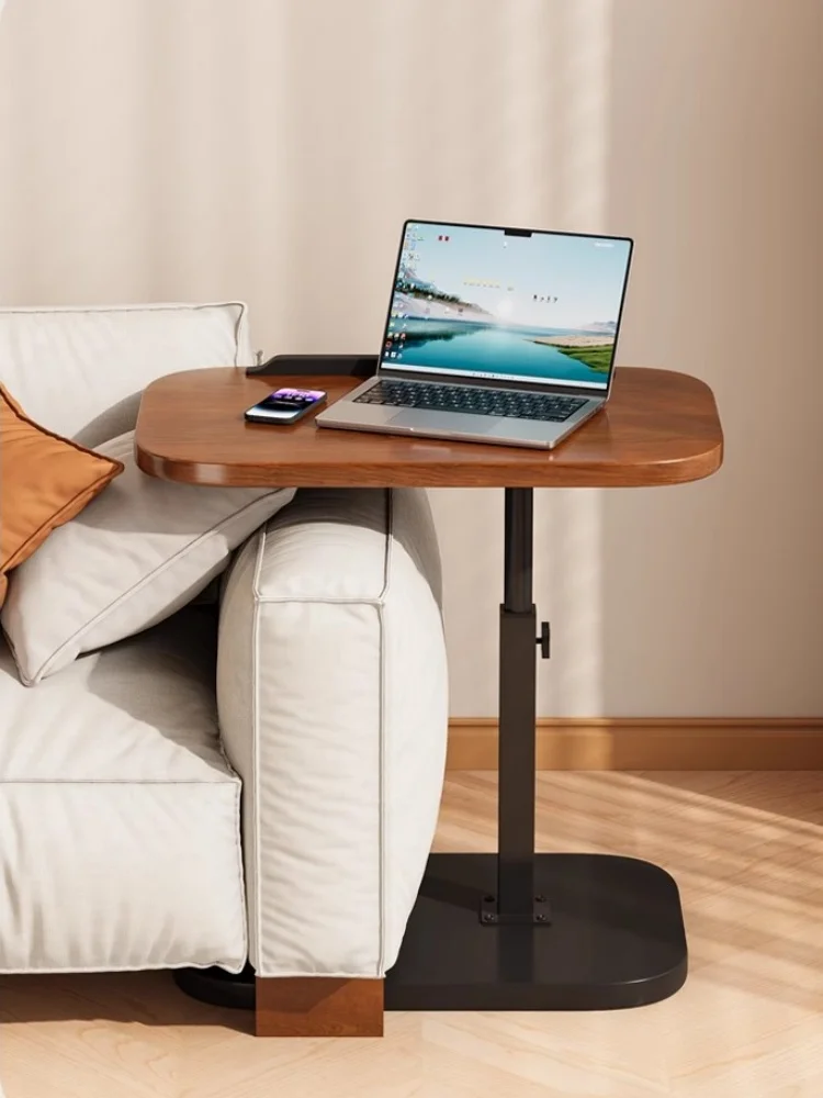 Movable Home Living Room Side Table Simplicity Coffee Table C Shaped Side Table Living Room Modern Light Luxury Style Liftable 5