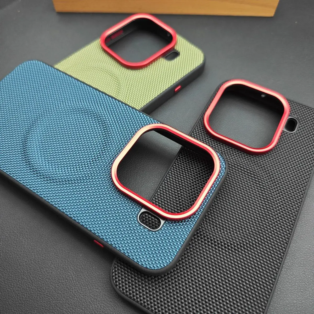 Luxury PU Leather Magnetic Wireless Charging Protective Back Cover Case