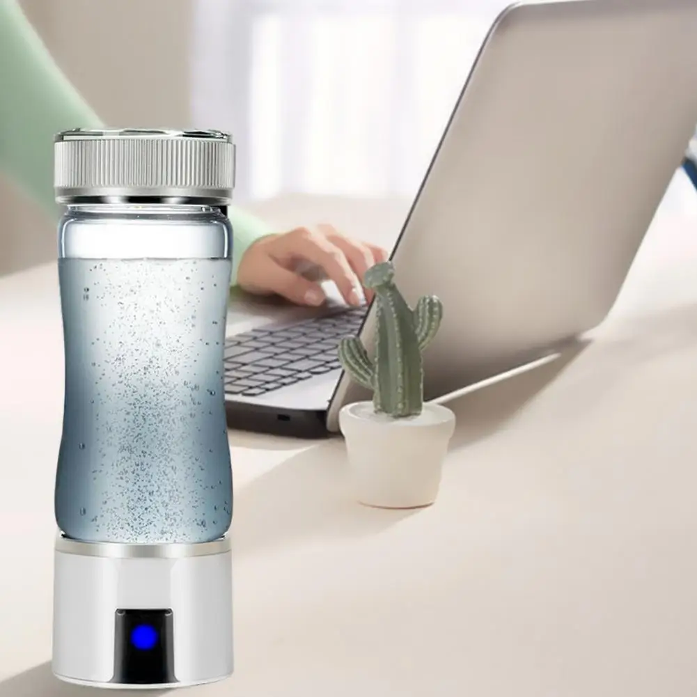 

Portable Hydrogen Water Maker Portable Hydrogen Water Generator Glass Drinking Cup with Spe Pem Technology 300ml for Rich