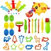 26 Piece Set DIY Plasticine Mold Modeling Clay Accessories Play Dough Tool Kit Plastic Set Knife Mold Kids Educational Toys 1