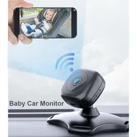 Wi-Fi детский автомобильный монитор, беспроводная камера-монитор для детского сиденья на заднем сиденье 360° °   Вращающаяся USB-камера ночного видения для детского автомобиля с зеркалом — изображение 4