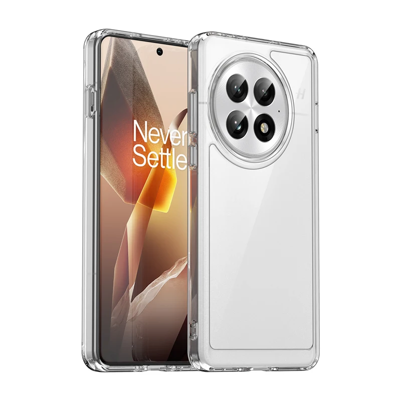 Crystal Clear Protective Case with Hard PC Back & Soft TPU Bumper with Camera Lens Shield
