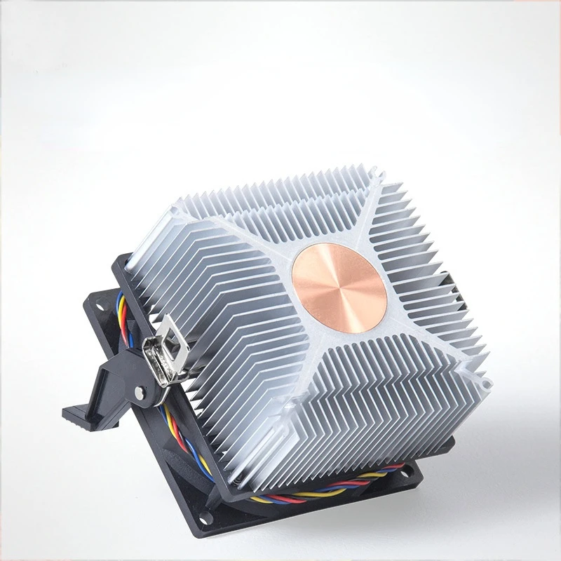 Aluminum Silent Radiator Cpu Cooler With Copper Core For Computer